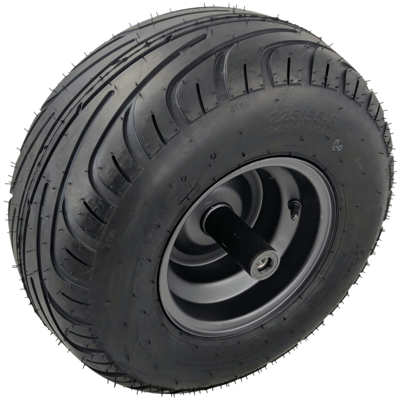 Колесо переднее: диск c шиной 18x9.50-8 (225/55-8)