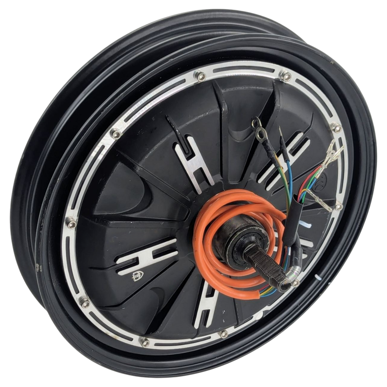 Электрическое мотор колесо 48V 500W с гравировкой 500W, контакт штыревой DC
